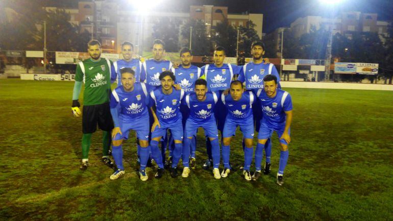 Once titular que Vicente Vargas presentó en el Municipal de Chiclana