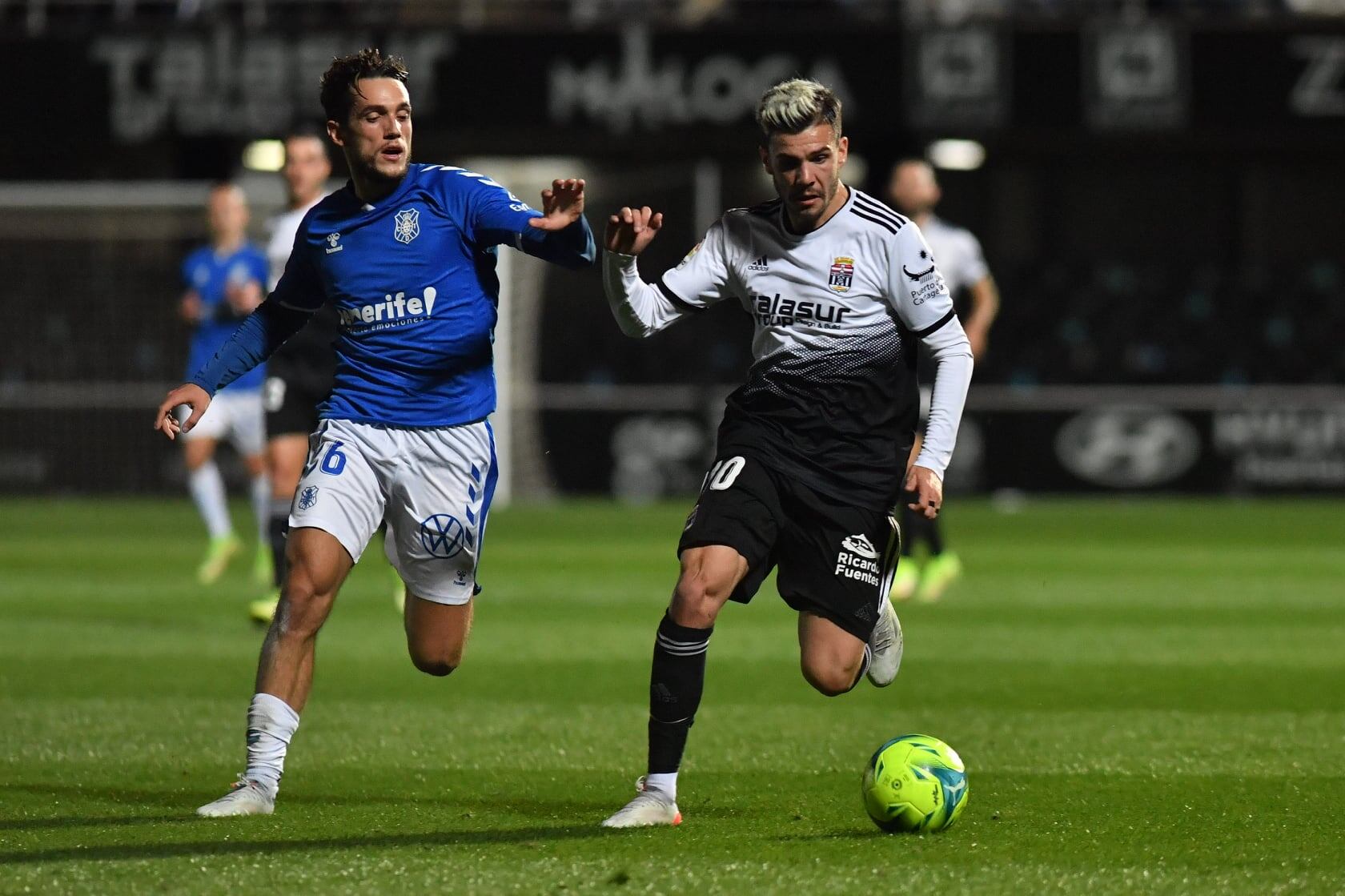 Álex Gallar durante el partido de ida ante el Tenerife