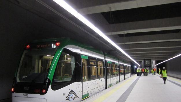 El metro es una de las estaciones de Málaga