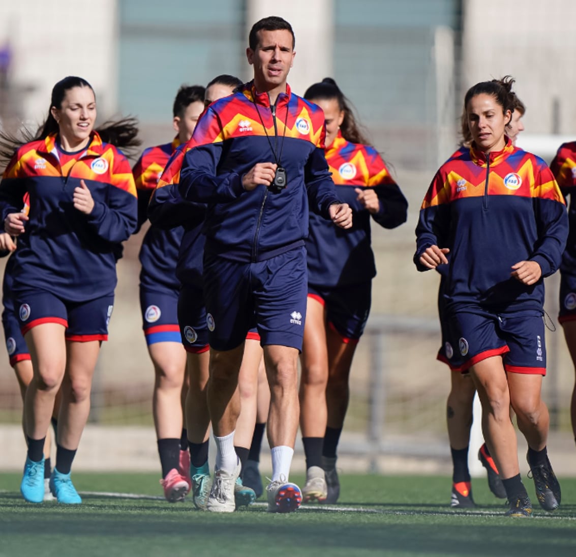 Entrenament de la selecció femenina de futbol abans de la primera finestra de la Nations League