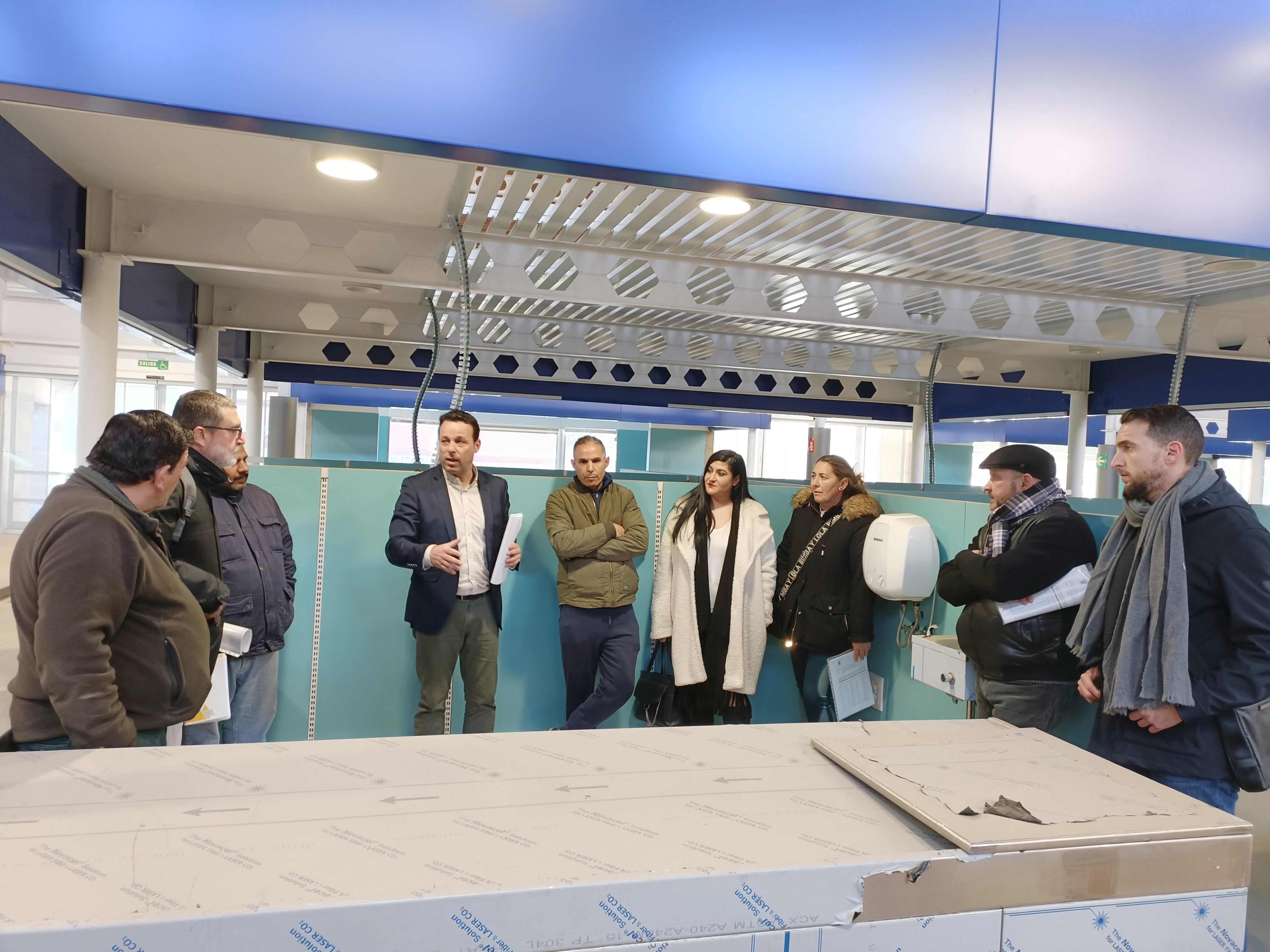 Visita al mercado de abastos de Linares.