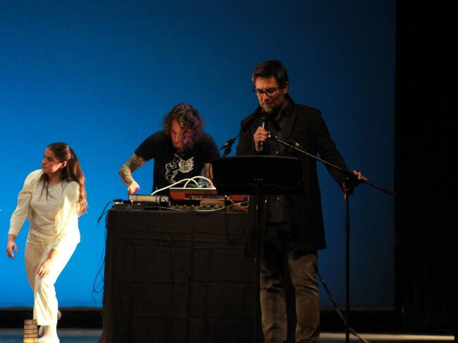 Hugo Mas i Abraxas en un instant de l'actuació que ha tancat la gala