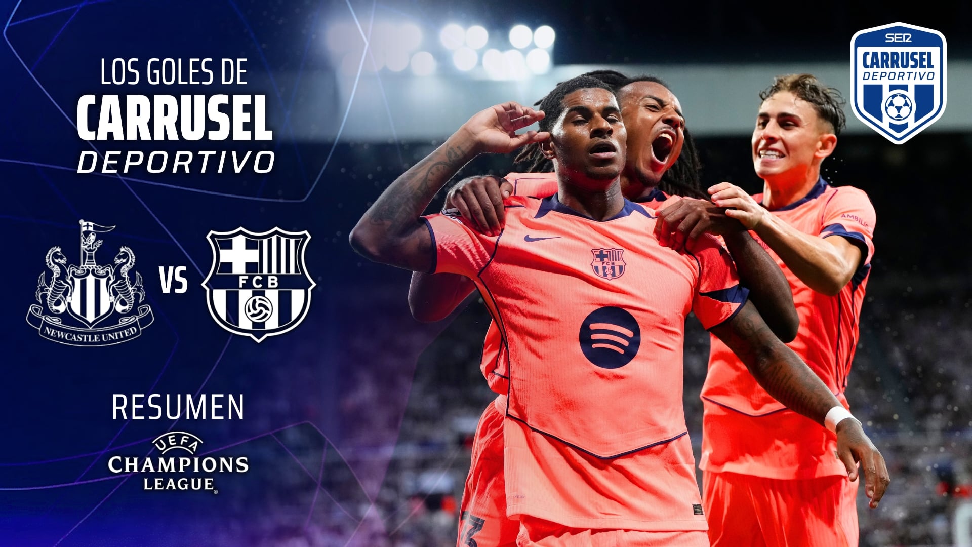 El Barça venció en Newcastle