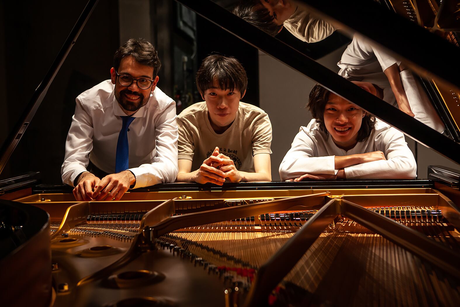 Los tres finalistas del Premio 'Jaén' de Piano.