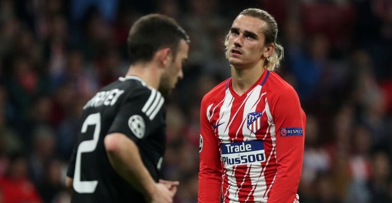 Griezmann, durante el partido ante el Quarabag