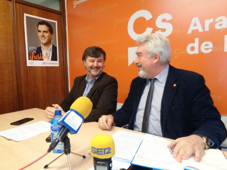 Francisco Martín Hontoria, concejal (izq), y José Ignacio Delgado, procurador de Ciudadanos
