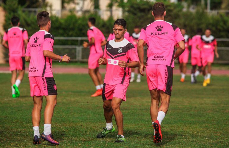 Juanjo Nieto, en un entrenamiento de pretemporada