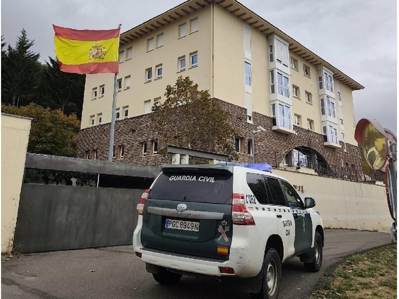 Actuación de la Guardia Civil en Barruelo de Santullán (Palencia)