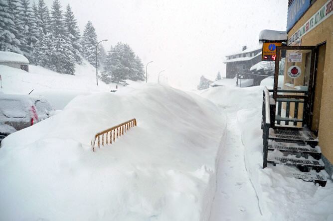 Fotografía tomada el 24 de enero en Candanchú, la zona del Pirineo de Huesca donde más ha nevado