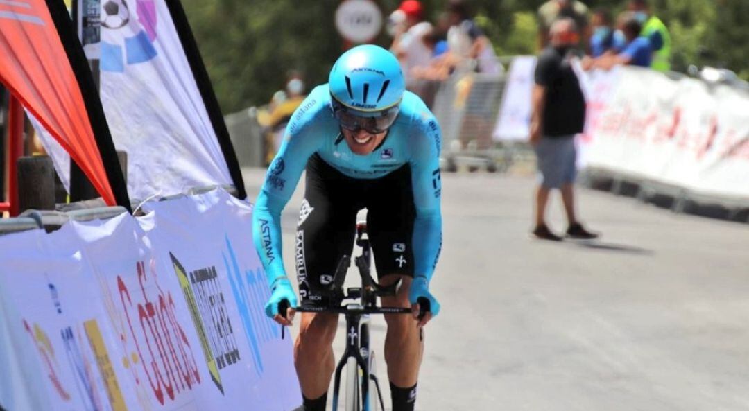 El murciano Luis León Sanchez en un momento de la carrera