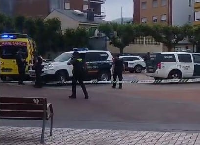 Imagen de la plaza Santa Bárbara tras el altercado