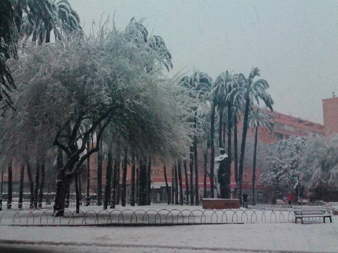 Nevada enero 2017 en Dénia.