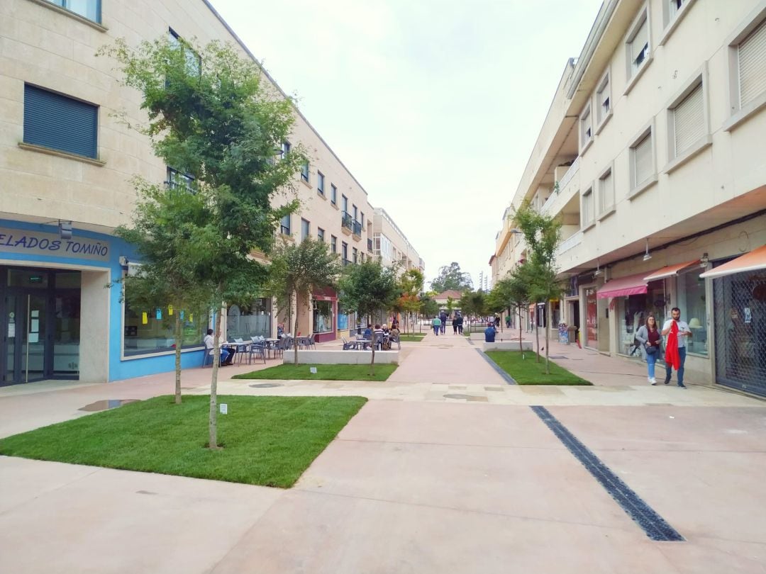 Calle A Guarda en Tomiño tras su humanización.