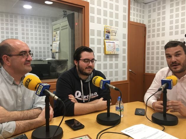 Rafael Perales, Rafael Sojo y Eduardo Sánchez explican el programa de la sexta edición de la Security High School en el espacio Hoy por Hoy Córdoba de la Cadena SER