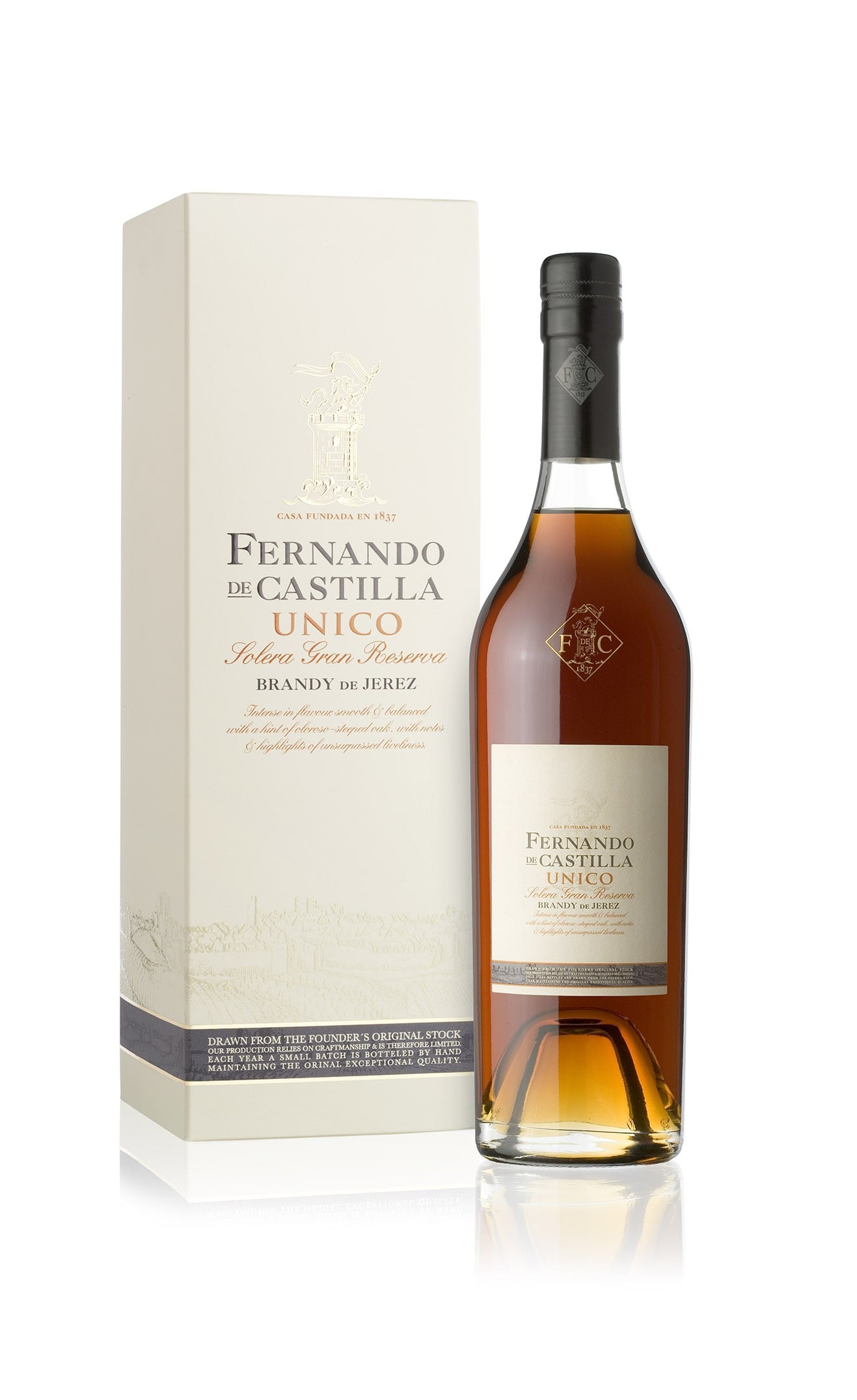 Único, el brandy premium de Fernando de Castilla