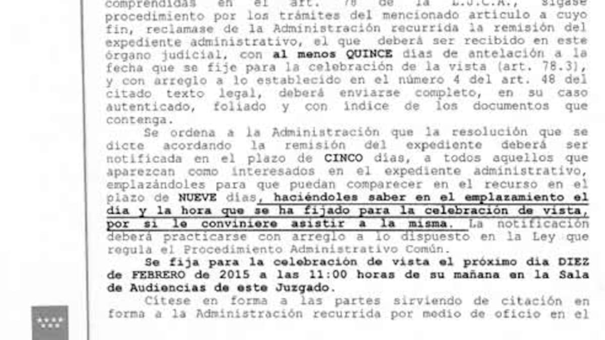 Señor letrado, vuelva usted dentro de 5 años