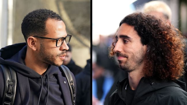 Montaje en el que aparecen Liam Rosenior y Marc Cucurella