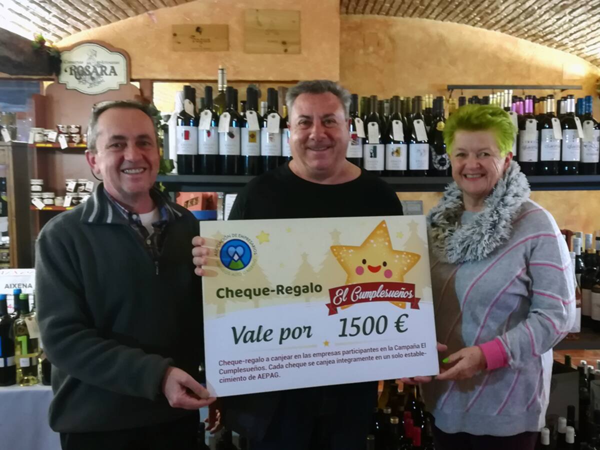 Un vecino de Sabiñánigo se lleva el premio “El Cumplesueños”