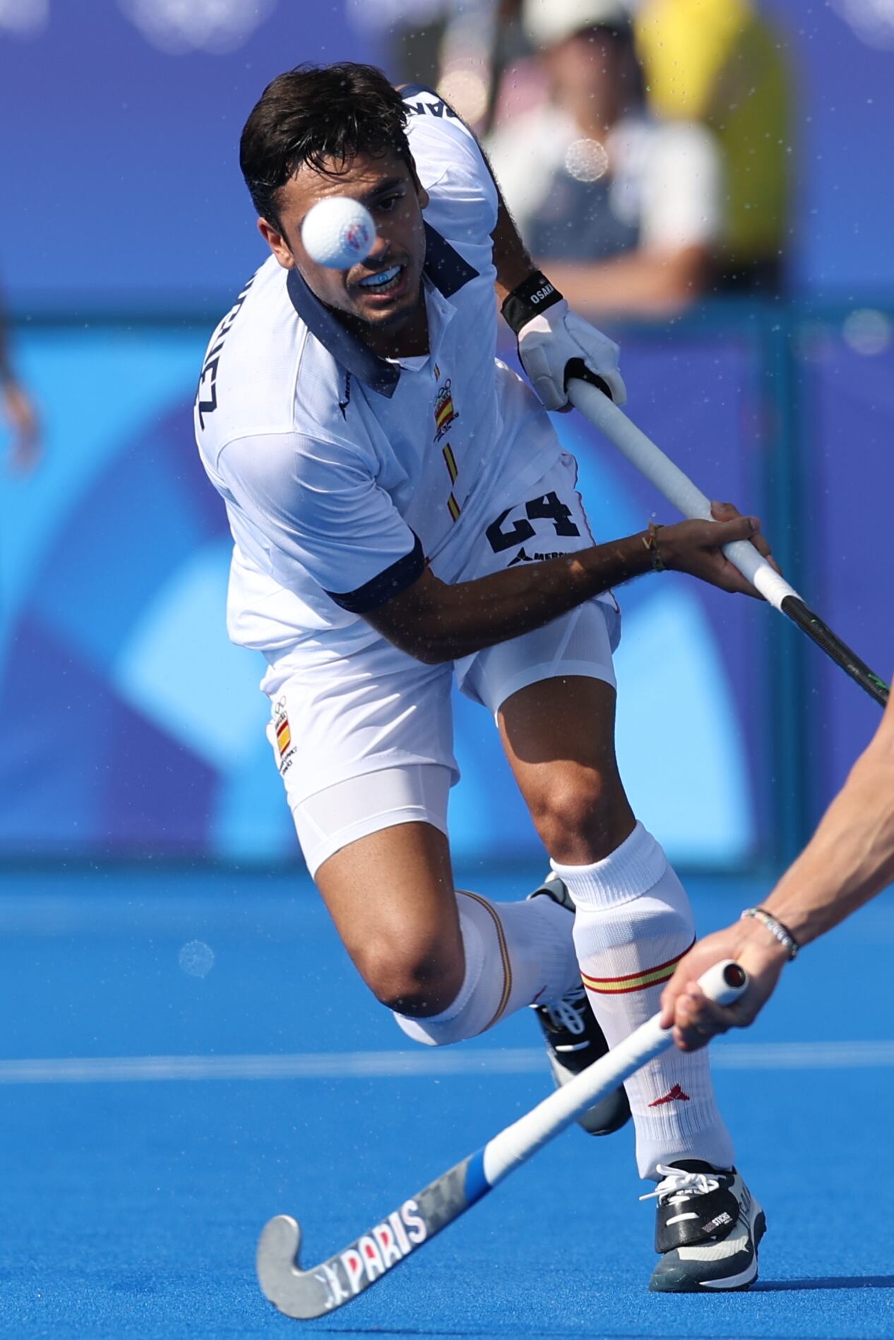 Nacho Rodríguez en uno de los partidos de estos JJOO de Paris 2024