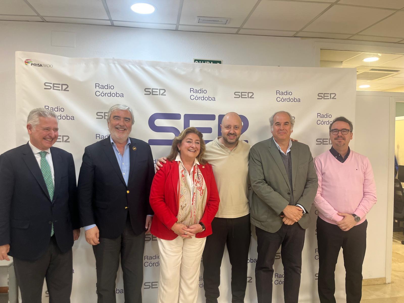 Javier Campos, Jose Manuel Gaztelu, Almudena Villegas, Jose Antonio Alba, Luis Suárez y Paco Morales