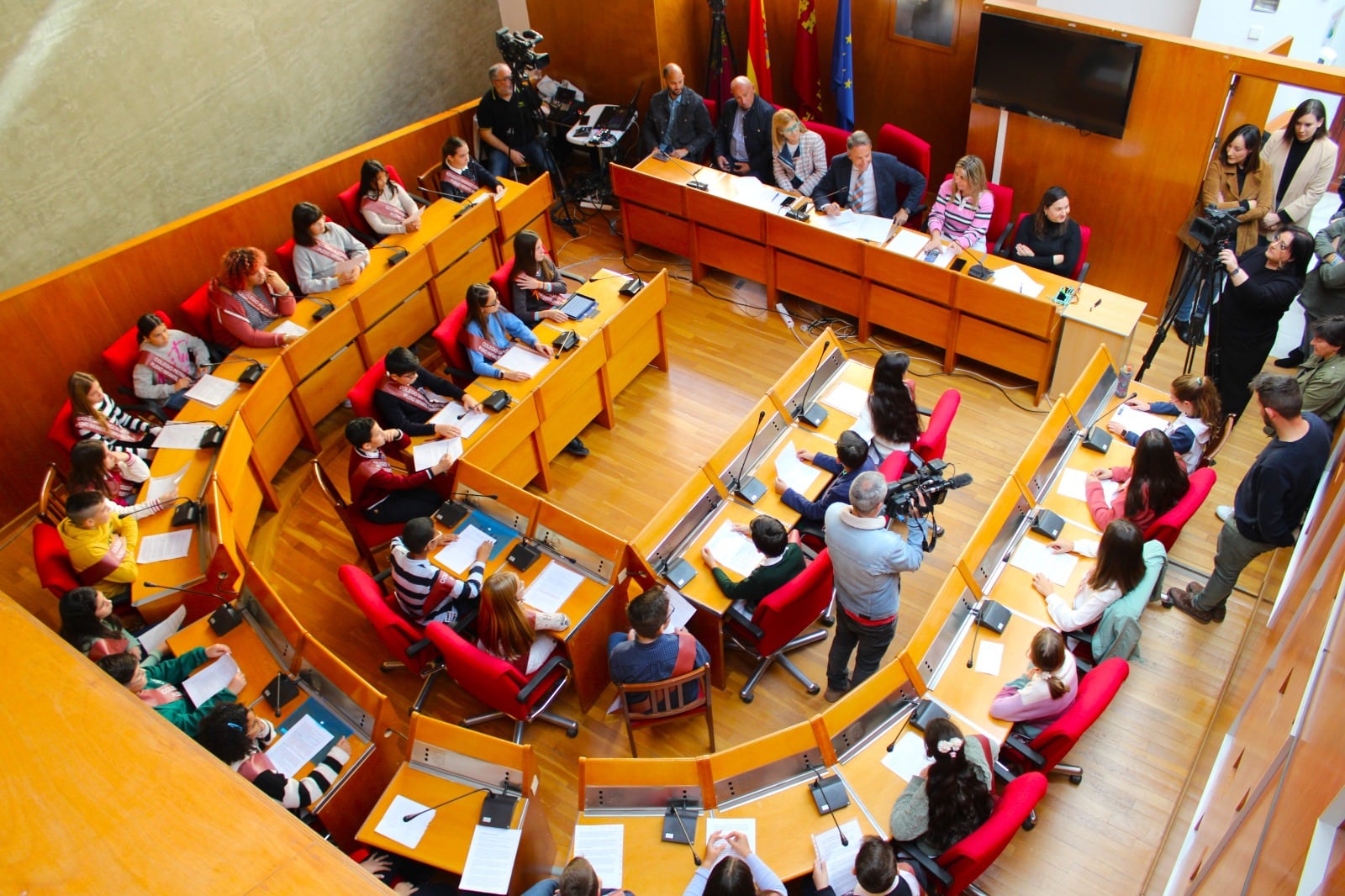 Pleno infantil del Ayuntamiento de Lorca