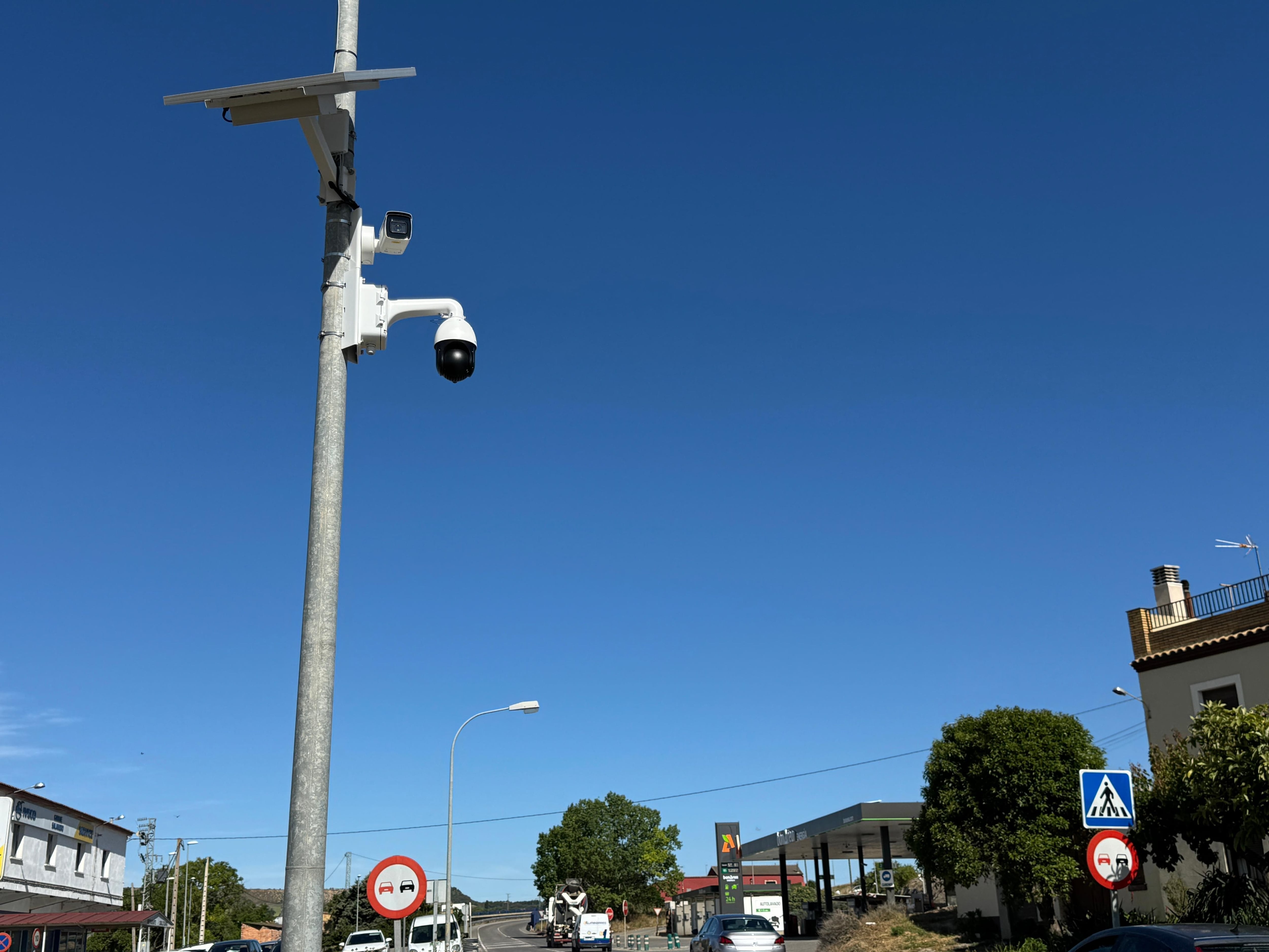 Cámara de videovigilancia en Binéfar