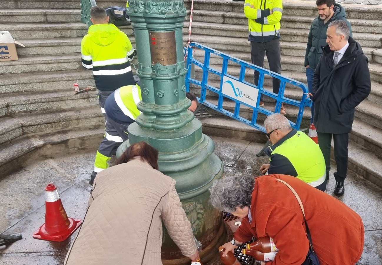 Trabajos en la Fuente Agria de Puertollano