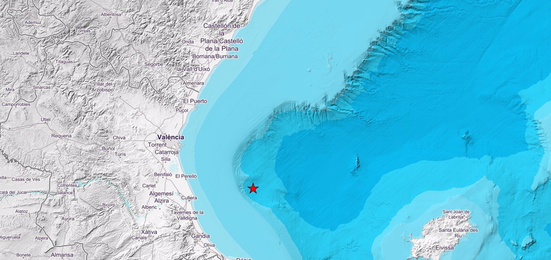 Registrado un seísmo de 3,3 grados en el Golfo de València.
Un terremoto de 3,3 grados de magnitud se ha registrado este domingo en el golfo de València, según ha informado el Instituto Geográfico Nacional (IGN).

COMUNIDAD VALENCIANA ESPAÑA EUROPA ESPAÑA EUROPA VALENCIA COMUNIDAD VALENCIANA SOCIEDAD
IGN