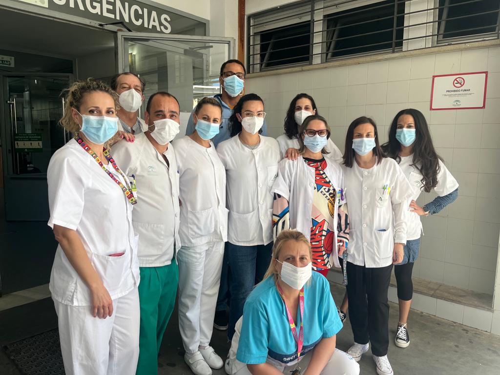 Trabajadores del centro de salud