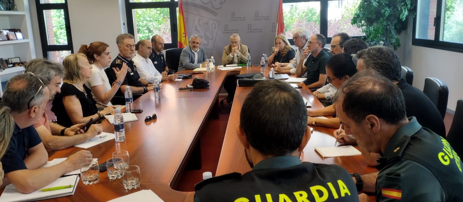 Reunión del centro de coordinación de emergencias (CECOPI) en Burgos