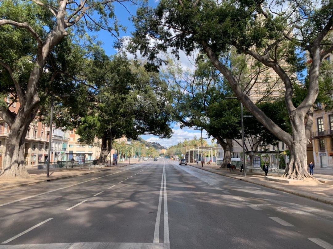 Alameda Principal de Málaga este lunes