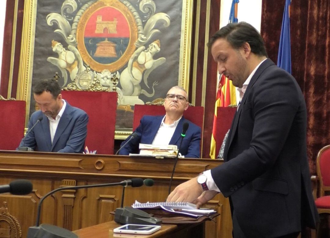 Pablo Ruz, portavoz del PP en el pleno