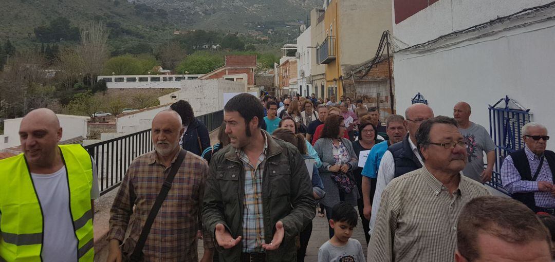 Vecinos del Tomillo en una protesta anterior.