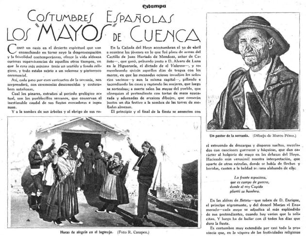 Reportaje en la revista Estampa en 1928.