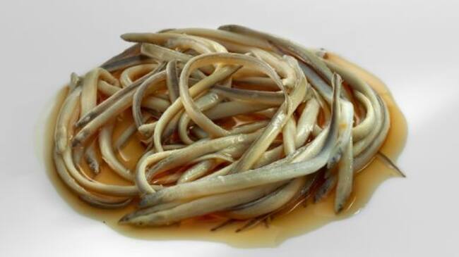 Angulas con fondo de nécoras, del restaurante bilbaíno Nerua.