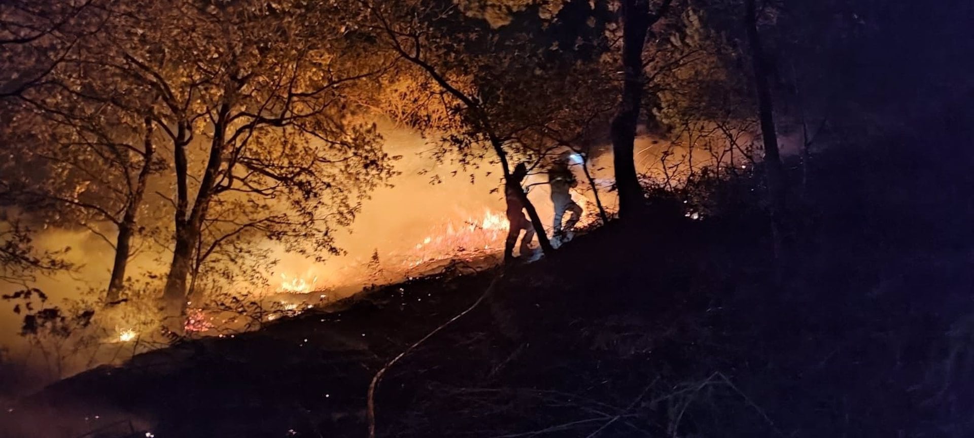 Incendio forestal en Cantabria