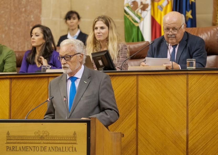 Imagen de archivo del Defensor del Pueblo Andaluz, Jesús Maeztu, en el Parlamento andaluz