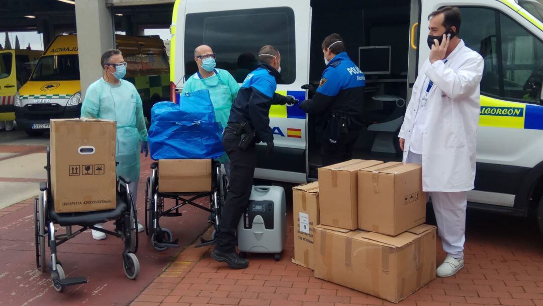 Donación de la empresa Bussines Center de Alcorcón al Hospital de la ciudad