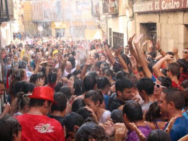 Celebración del 'Chúndara' en la calles de Peñafiel