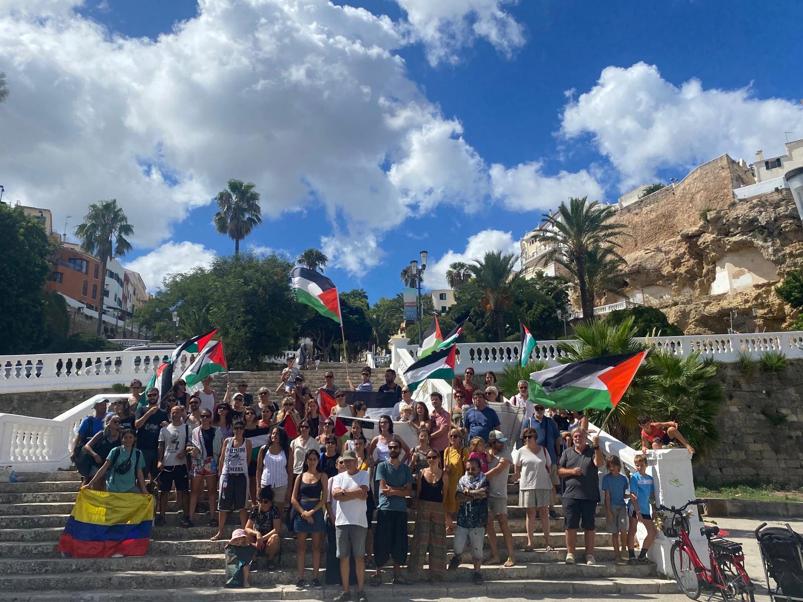 Manifestació en suport a la flotilla