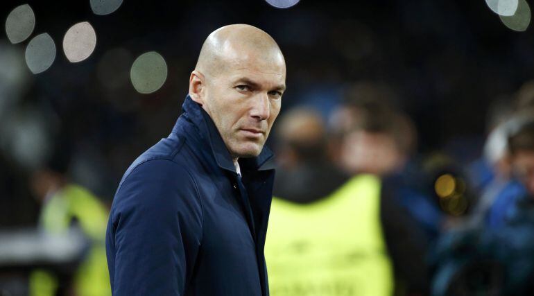 El técnico francés del Real Madrid Zinedine Zidane.