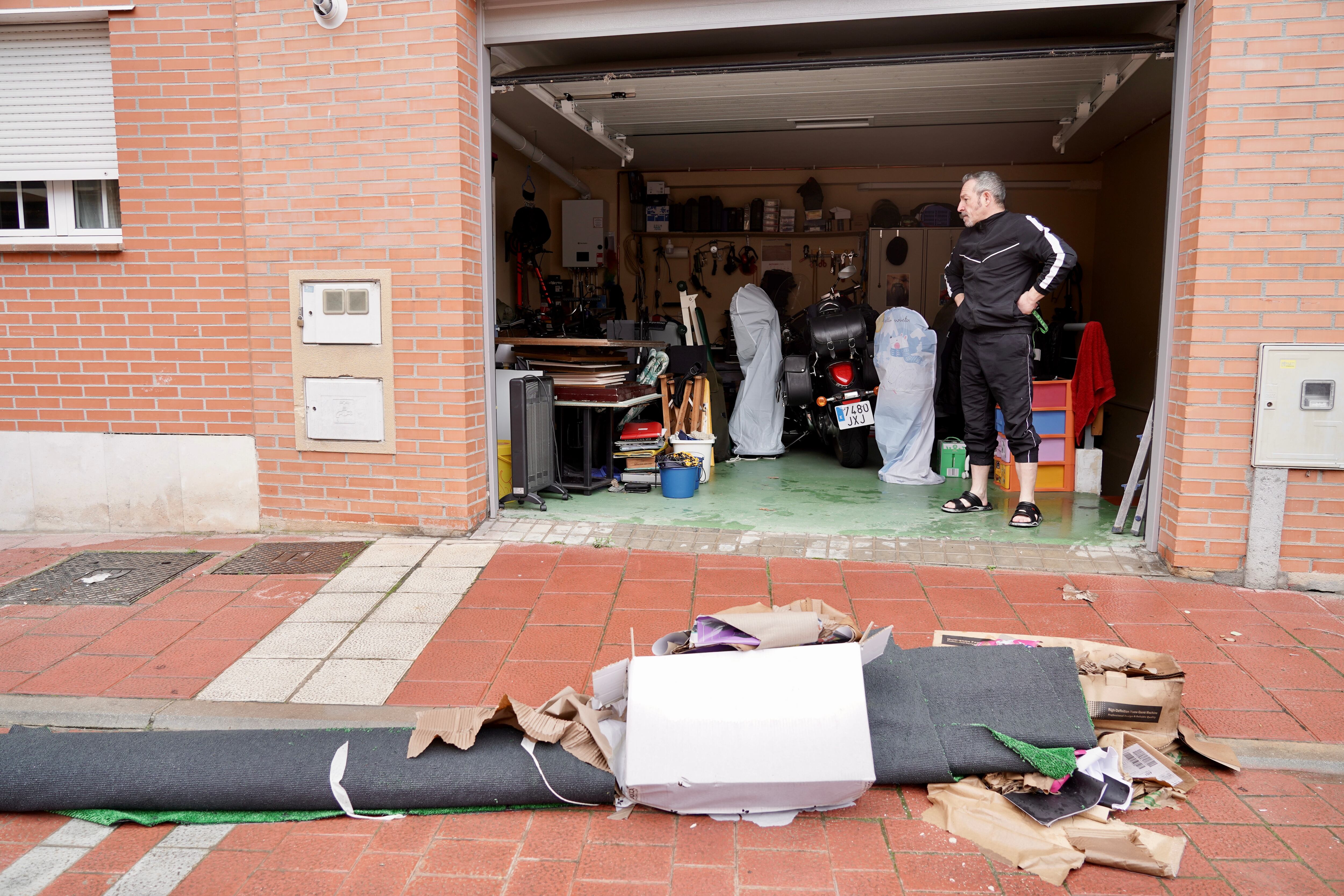 Inundaciones en Tudela de Duero por la subida de nivel del Río Duero