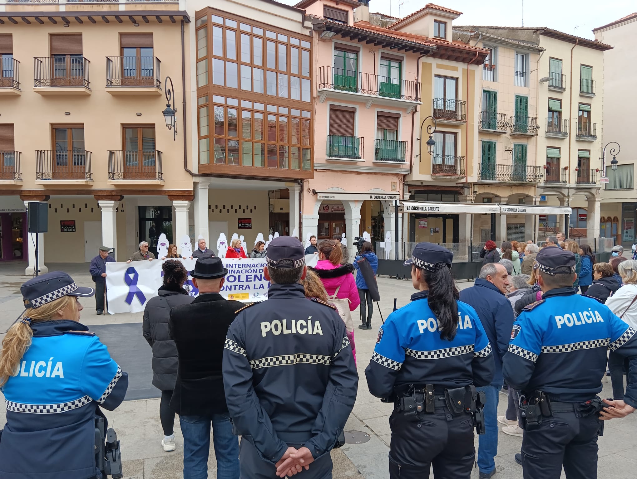 Imagen de archivo del último manifiesto contra la violencia machista en Aranda