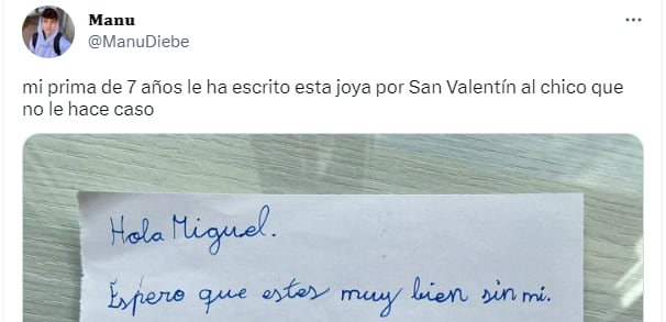 La carta cuenta con más de 23.000 &#039;me gustas&#039;