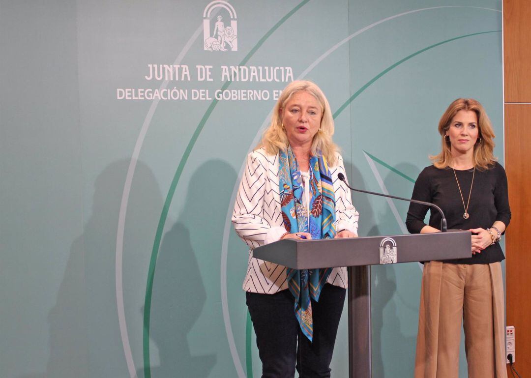 Mercedes Colombo y Ana Mestre en rueda de prensa