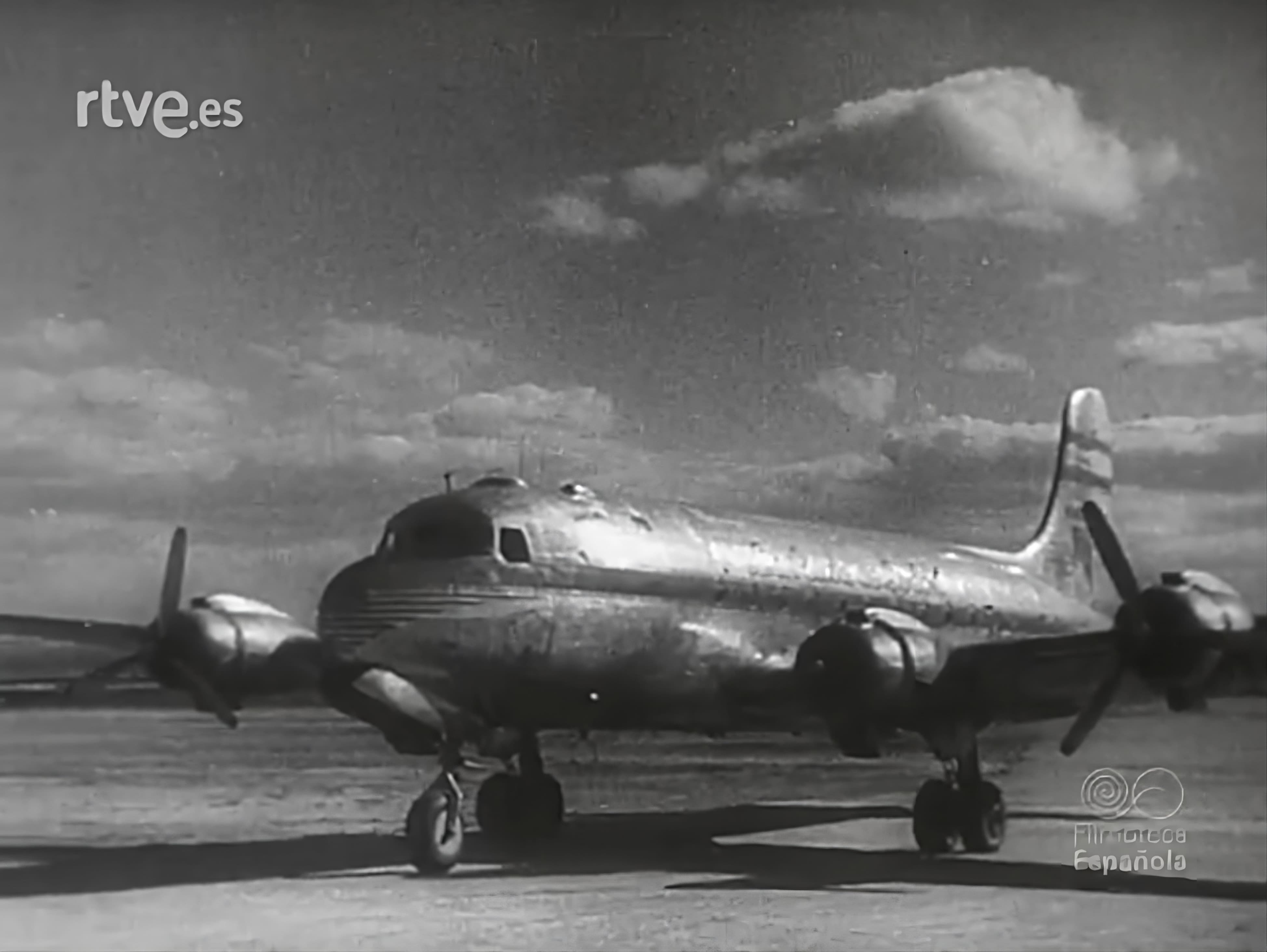 Imagen del avión accidentado