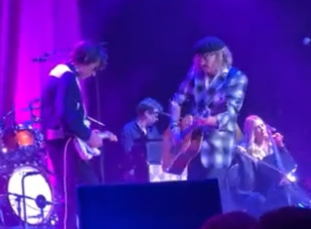 Johnny Depp en el concierto