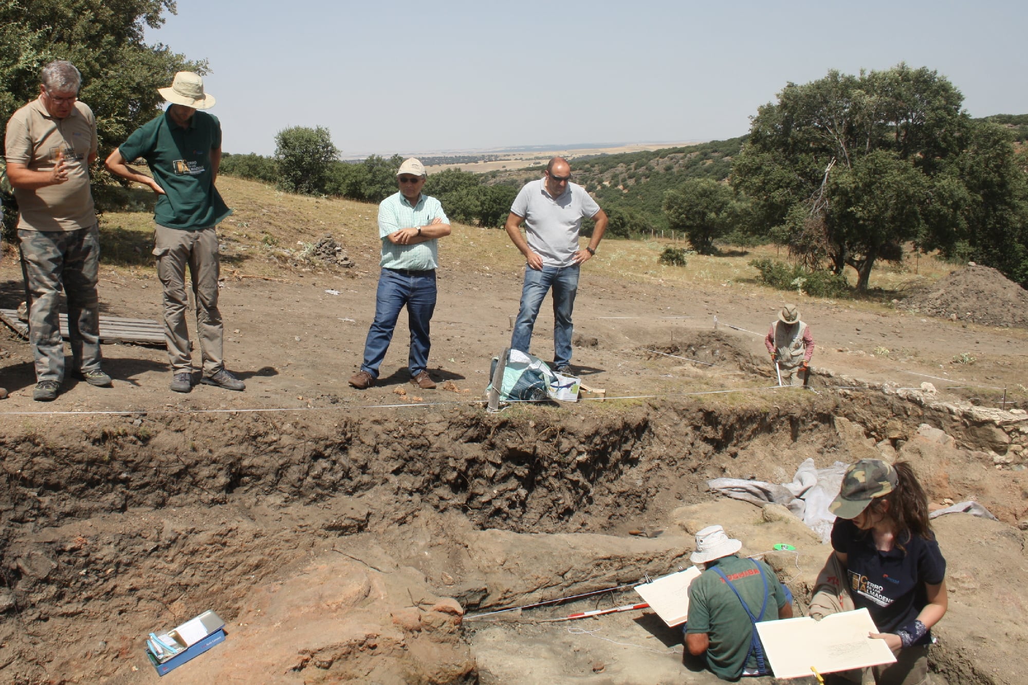 Imagen de la campaña de excavaciones 2018 en el Cerro de Los Almadenes