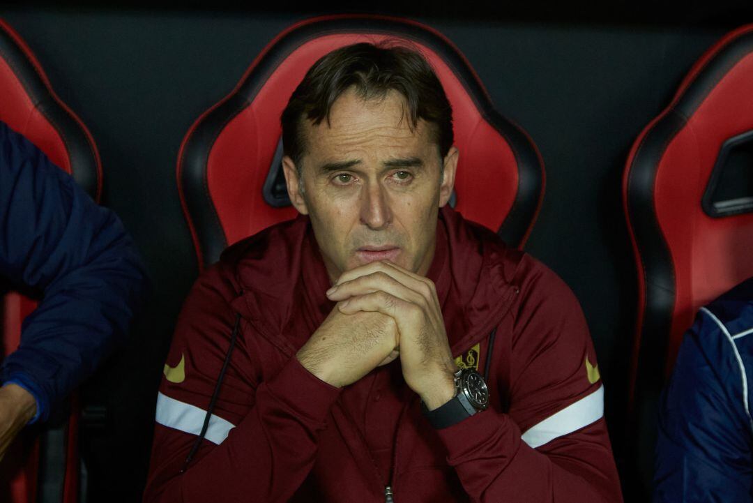 Julen Lopetegui, durante el partido contra el Atlético de Madrid