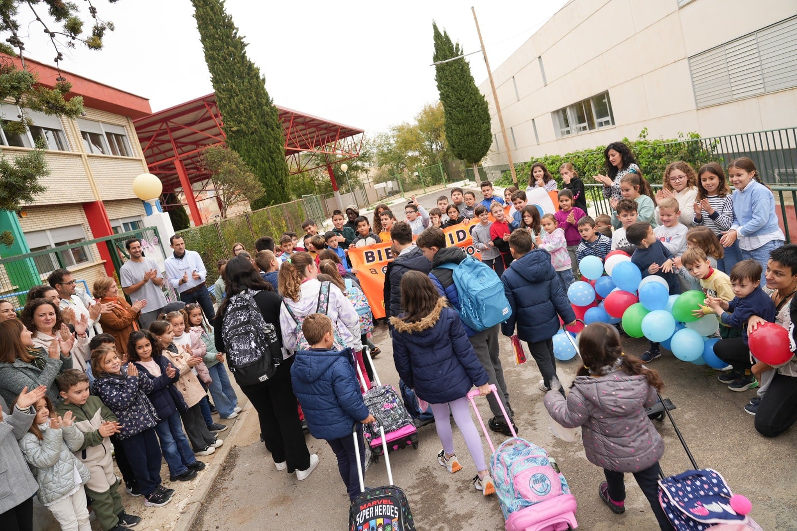 Emotivo reencuentro del alumnado del IES de Socovos al recibir a los alumnos de Letur (Albacete)